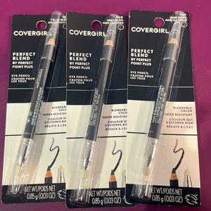 2 Covergirl eye shadow palette, 3 eyeliner